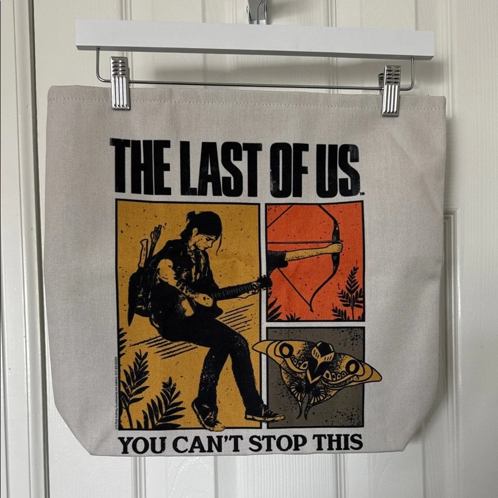 The Last of Us Ellie Nature Collage Video Game Tote Bag - Picture 2 of 7